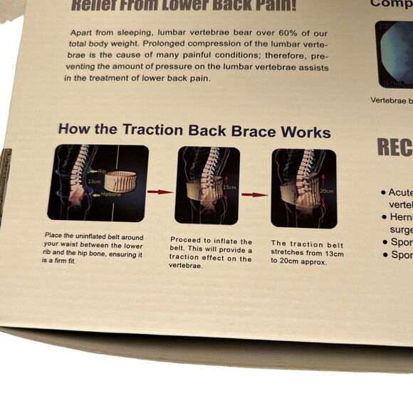Z-Grav Spinal Decompression System Lumbar Belt For Back Pain Relief Size Large - Picture 4 of 12